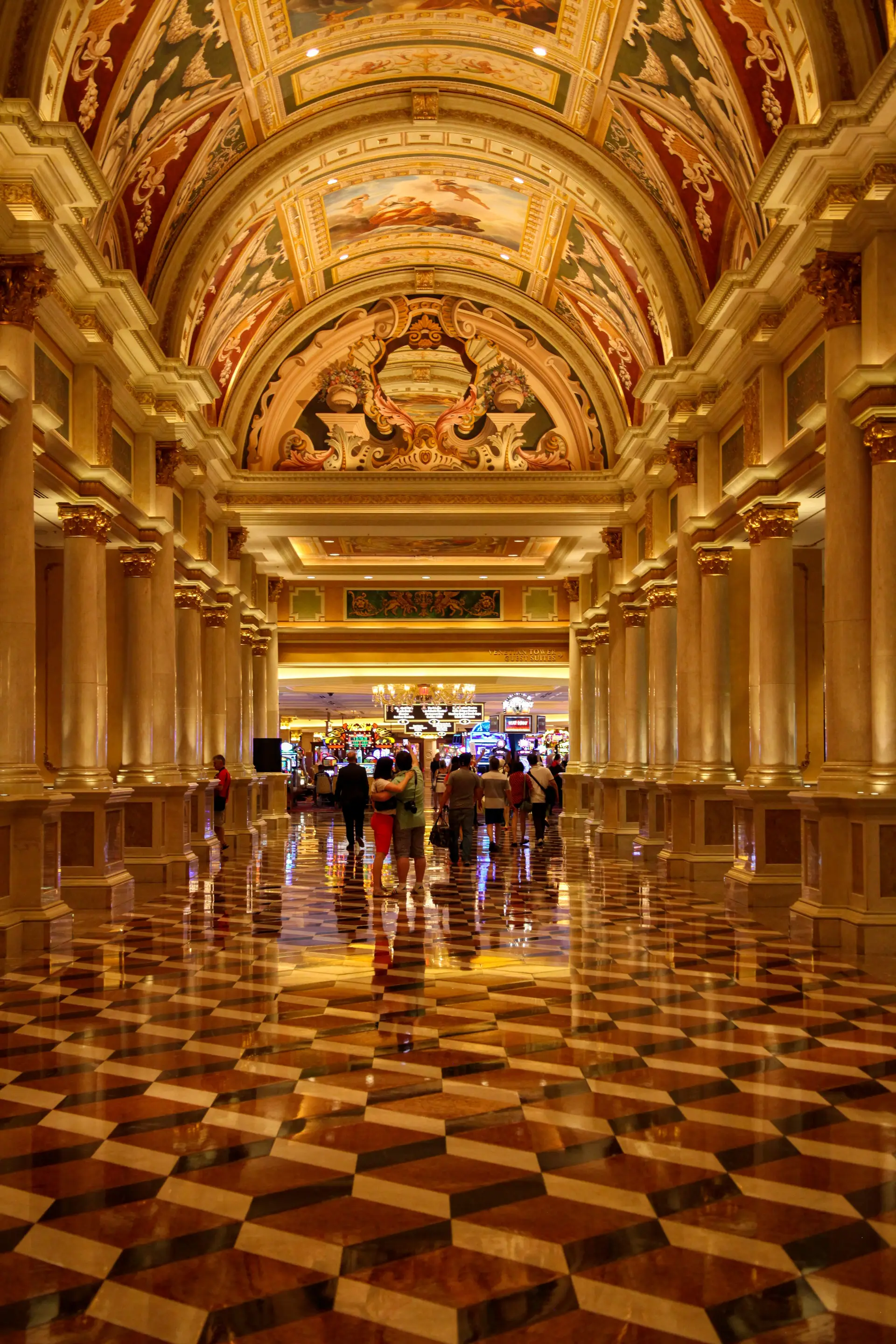 Intricate casino architecture