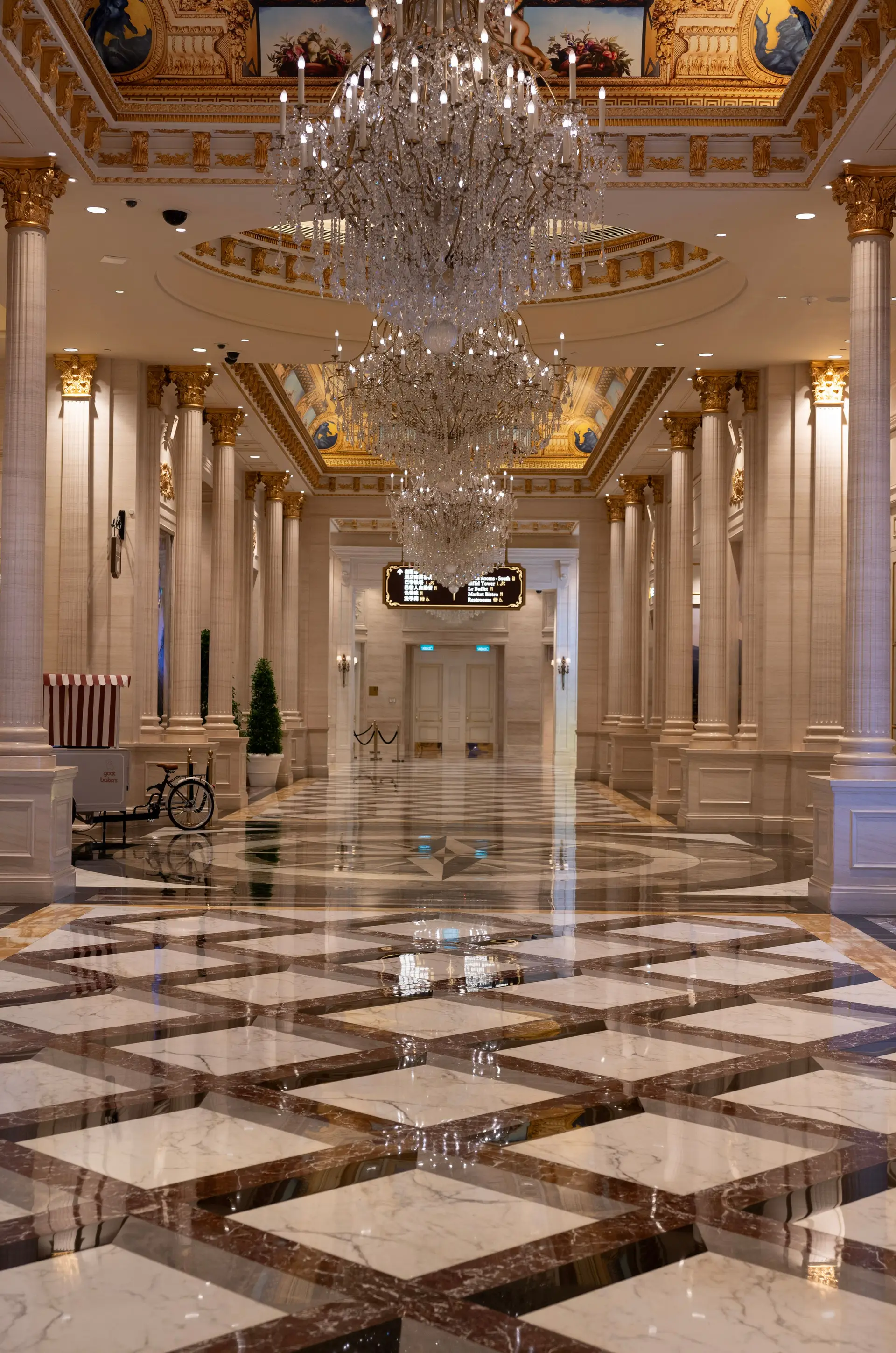 Opulent casino hall