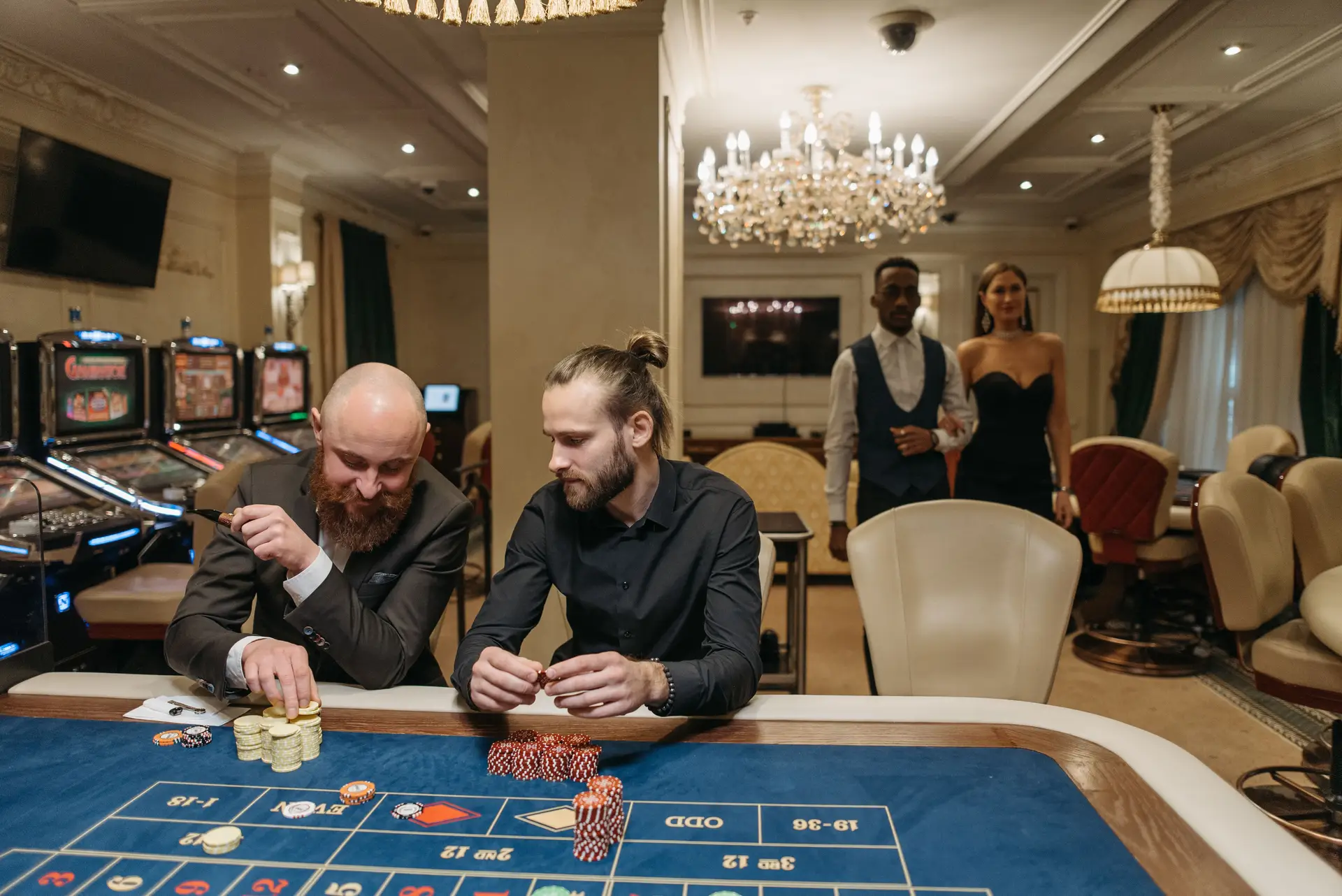 Elegant casino atmosphere